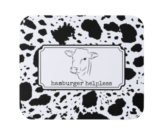 hamburger helpless | moody & micromanaged mousepad