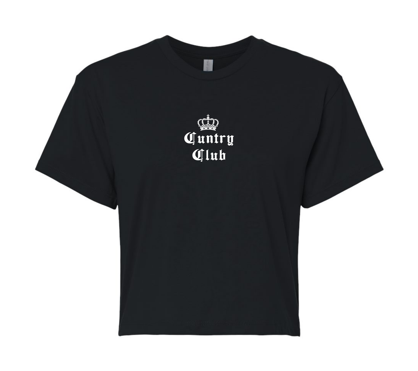 cuntry club | short & savage cropped tee