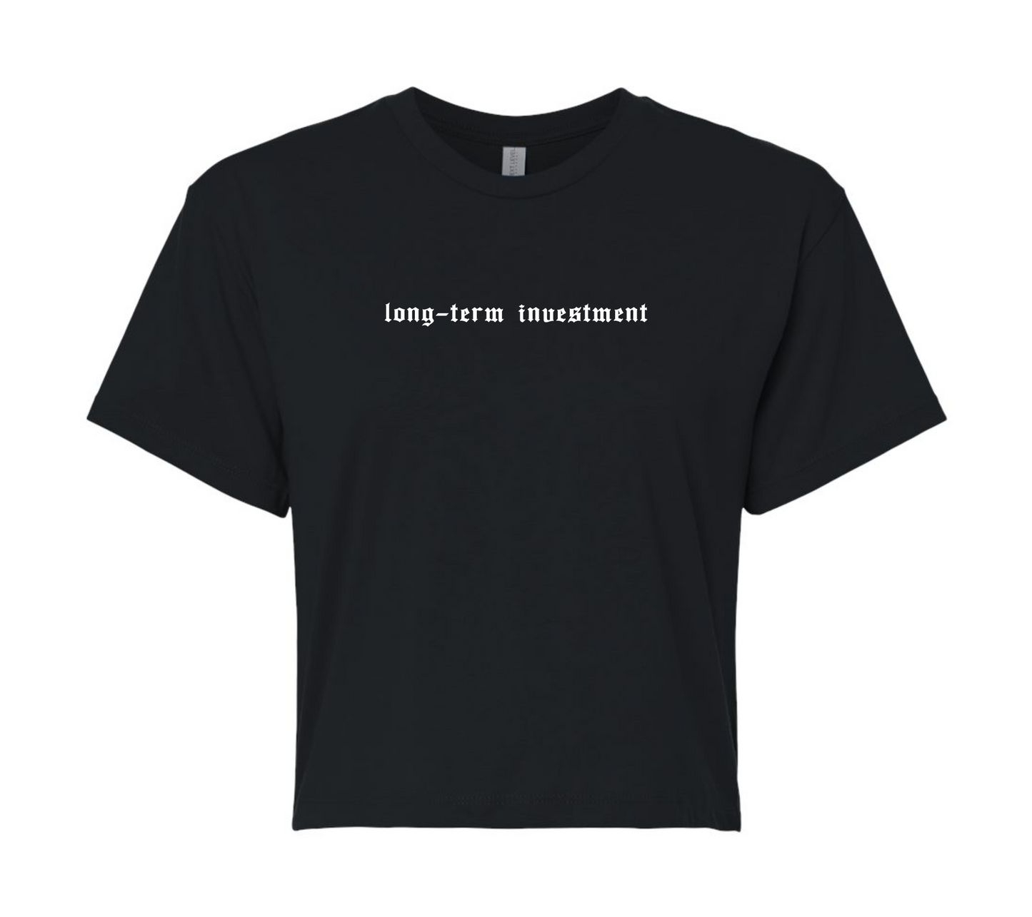 long-term investment | short & savage cropped tee