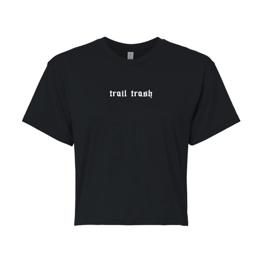 trail trash | rock bottom adventure cropped tee