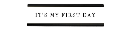 it's my first day | dramatically disengaged desk sign
