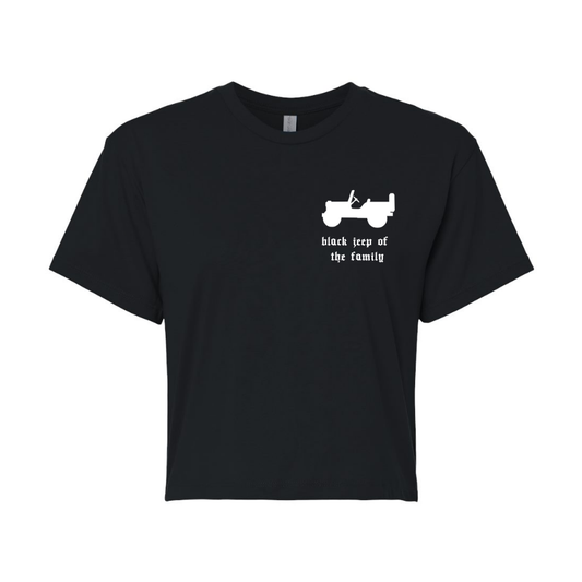 black jeep of the family | rock bottom adventure cropped tee