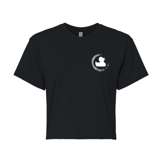 tired duck | rock bottom adventure cropped tee