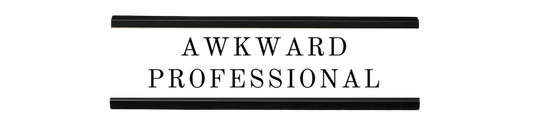 awkward professional | dramatically disengaged desk sign