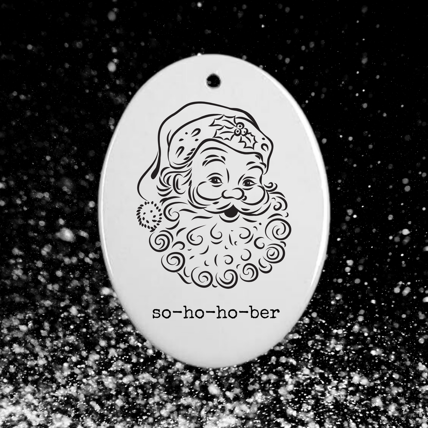 so-ho-ho-ber | cheeky holiday ornament