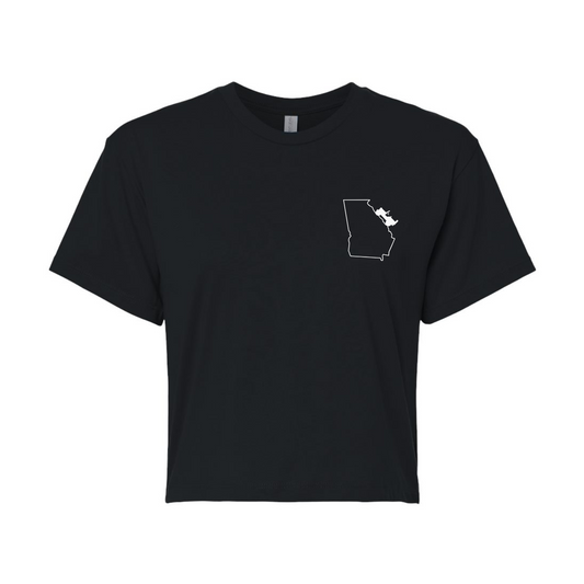 crawl georgia | rock bottom adventure cropped tee