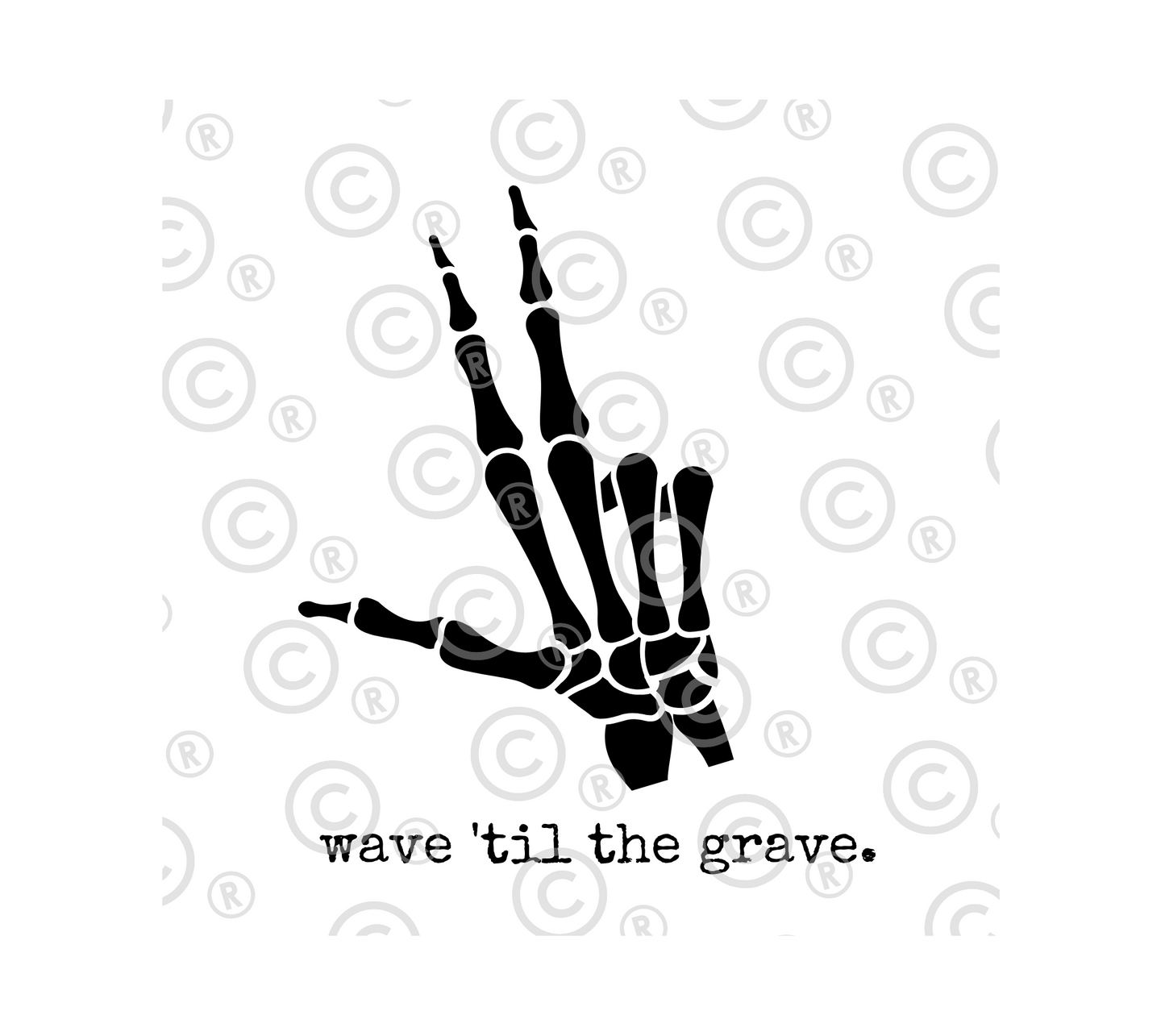 wave til the grave | monochromatic leisure apparel | sweatshirt, hoodie, or t-shirt