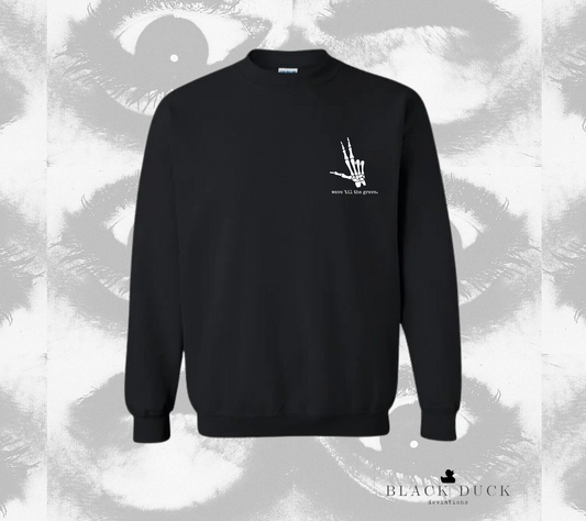 wave til the grave | monochromatic leisure apparel | sweatshirt, hoodie, or t-shirt