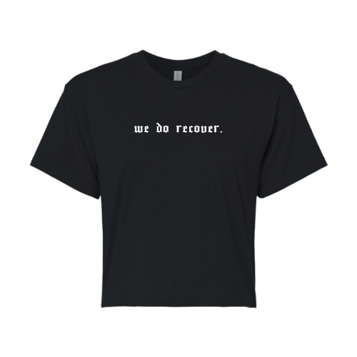 we do recover | short & savage cropped tee