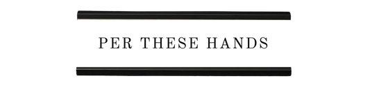per these hands | dramatically disengaged desk sign