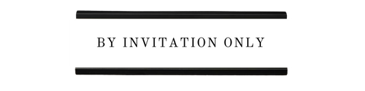 by invitation only | dramatically disengaged desk sign