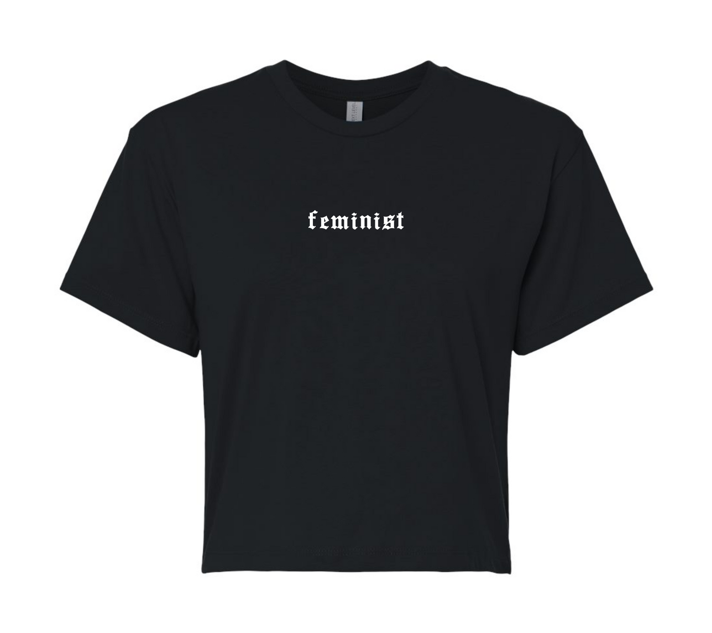 feminist | short & savage cropped tee