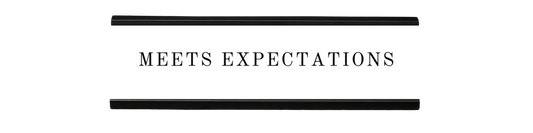 meets expectations | dramatically disengaged desk sign