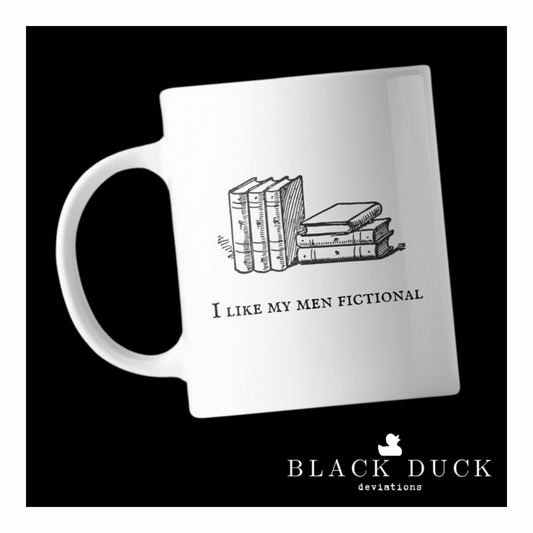 I like my men fictional | deviant coffee mug