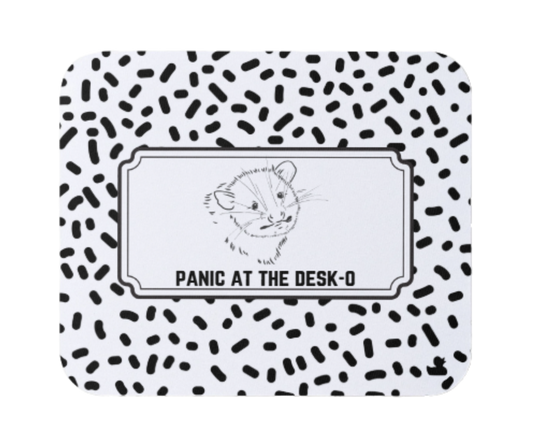 panic at the desk-o | moody & micromanaged mousepad