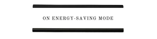 on energy-saving mode | dramatically disengaged desk sign