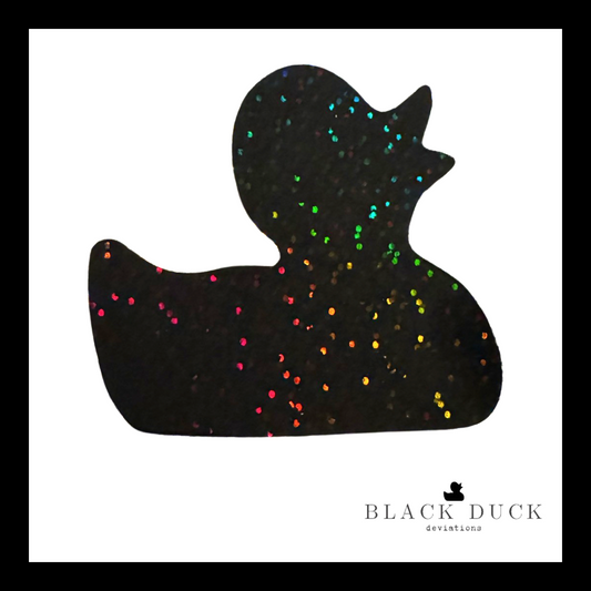 black duck | glitter sticker