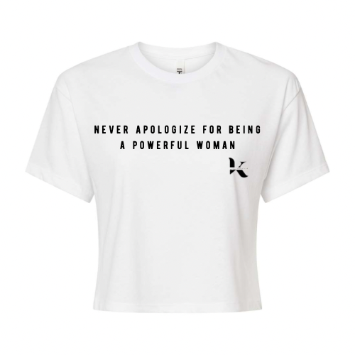 'never apologize' crop tee | BDD x Krom Kreative