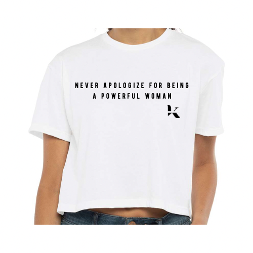 'never apologize' crop tee | BDD x Krom Kreative