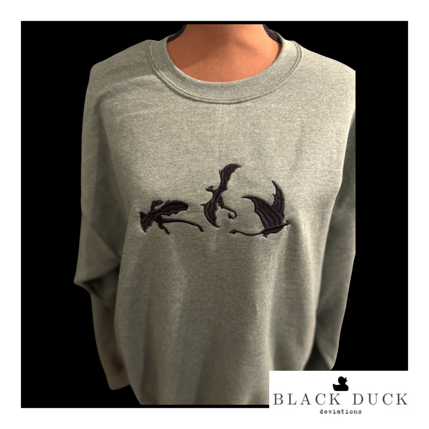 flying dragons | dragon spirit crew sweatshirt