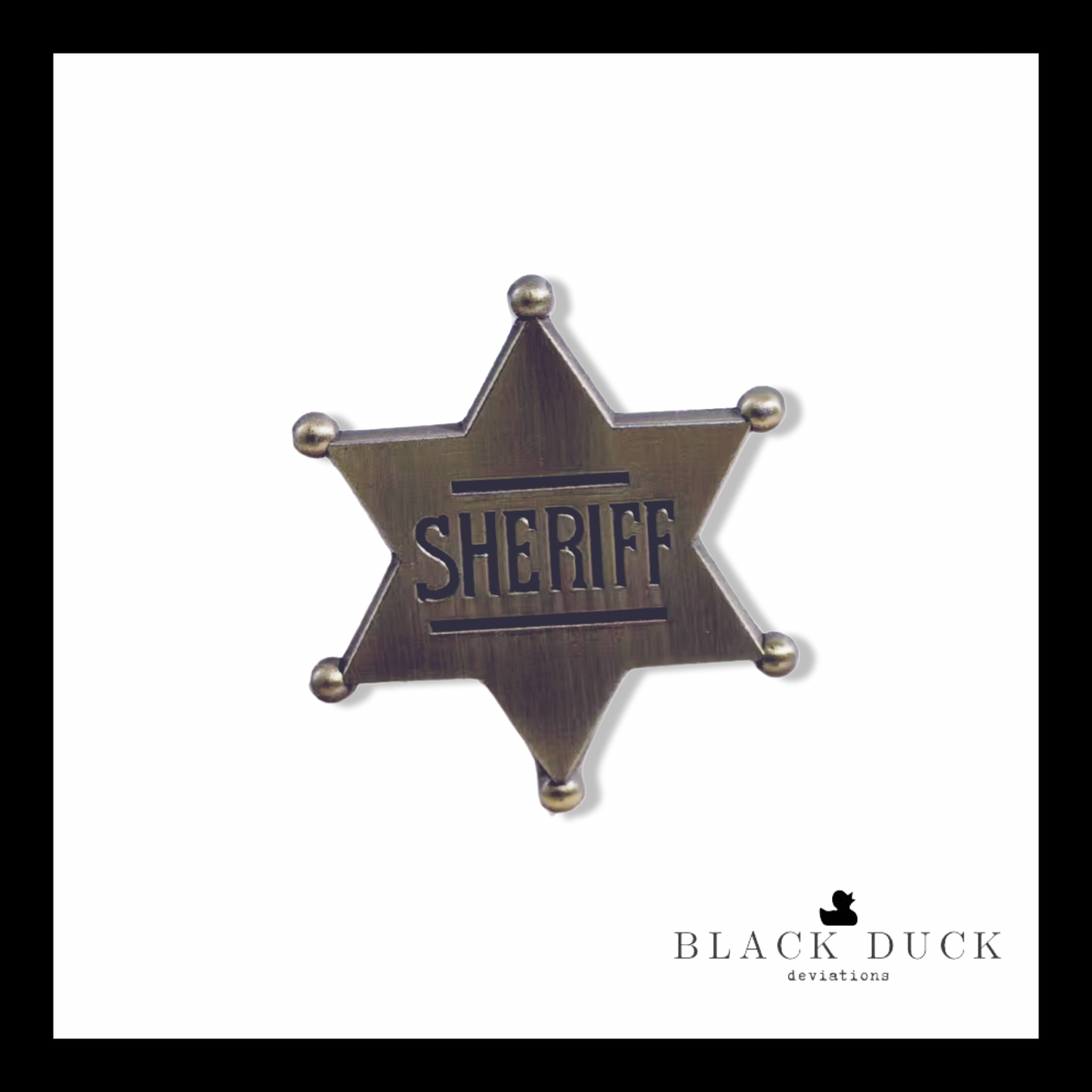 tiny sheriff badge | brooch