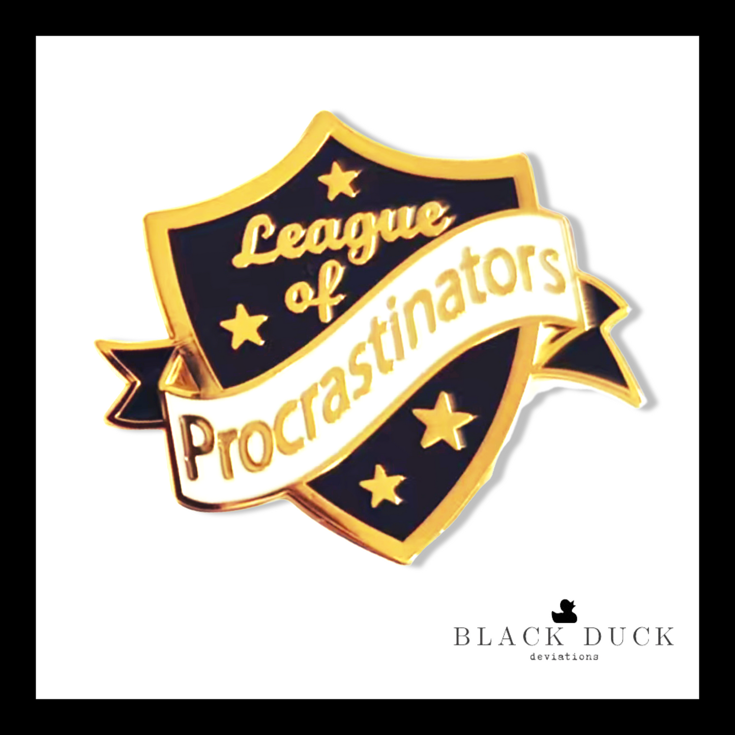 league of procrastinators | brooch