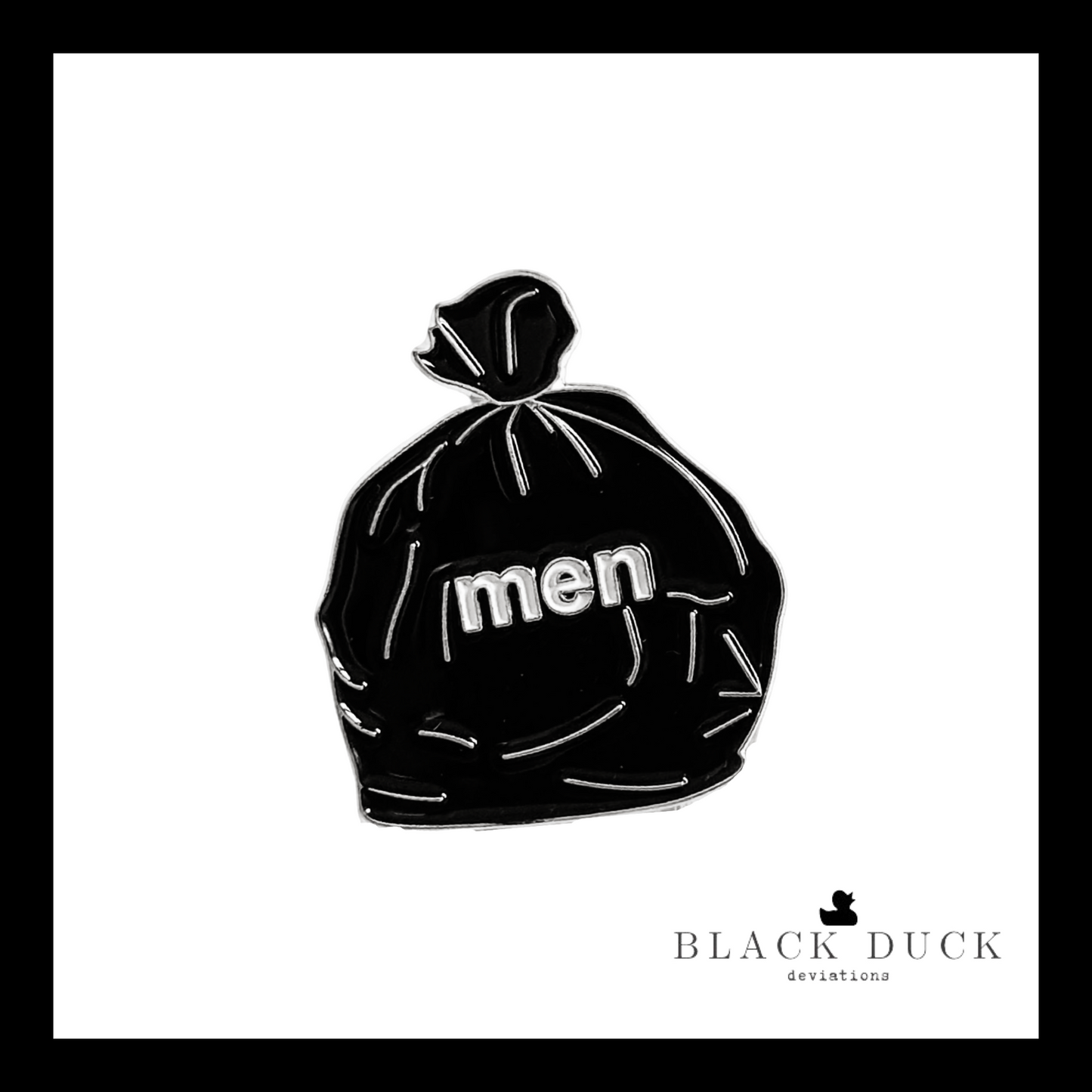 men are trash | brooch