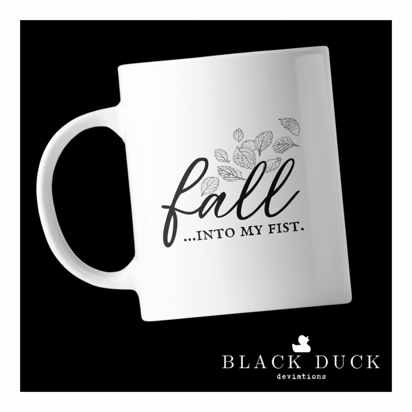 fall…into my fist | deviant coffee mug