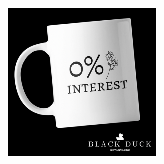 zero percent interest | deviant coffee mug