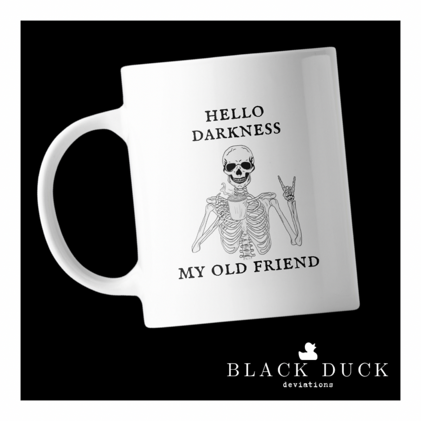 hello darkness my old friend | deviant coffee mug