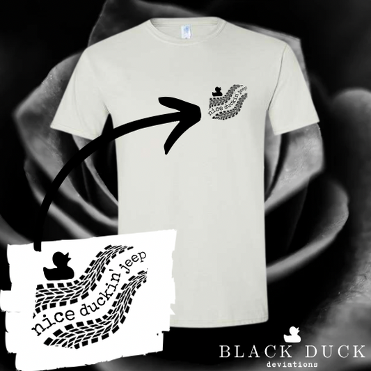 nice duckin' ride | monochromatic adventure apparel | sweatshirt, hoodie, t-shirt, tank, or crop