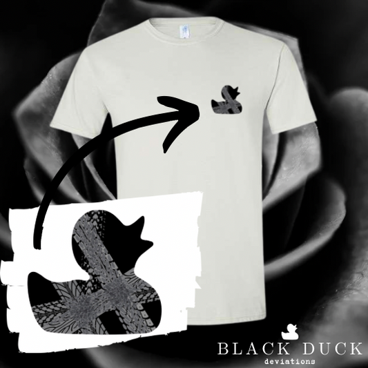 tire-treaded duck | monochromatic adventure apparel | sweatshirt, hoodie, or t-shirt