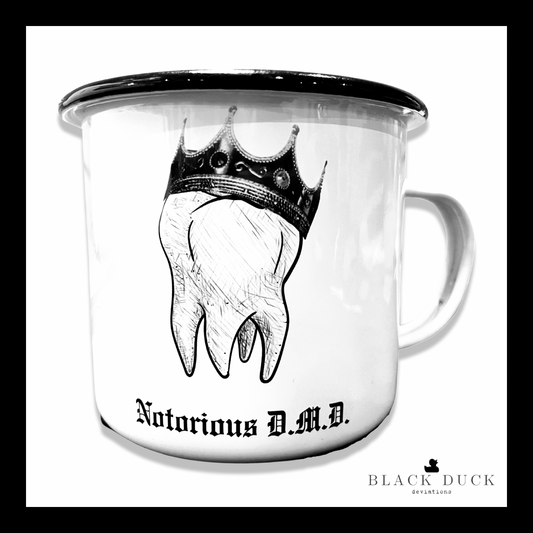 notorious d.m.d | enamel camp mug