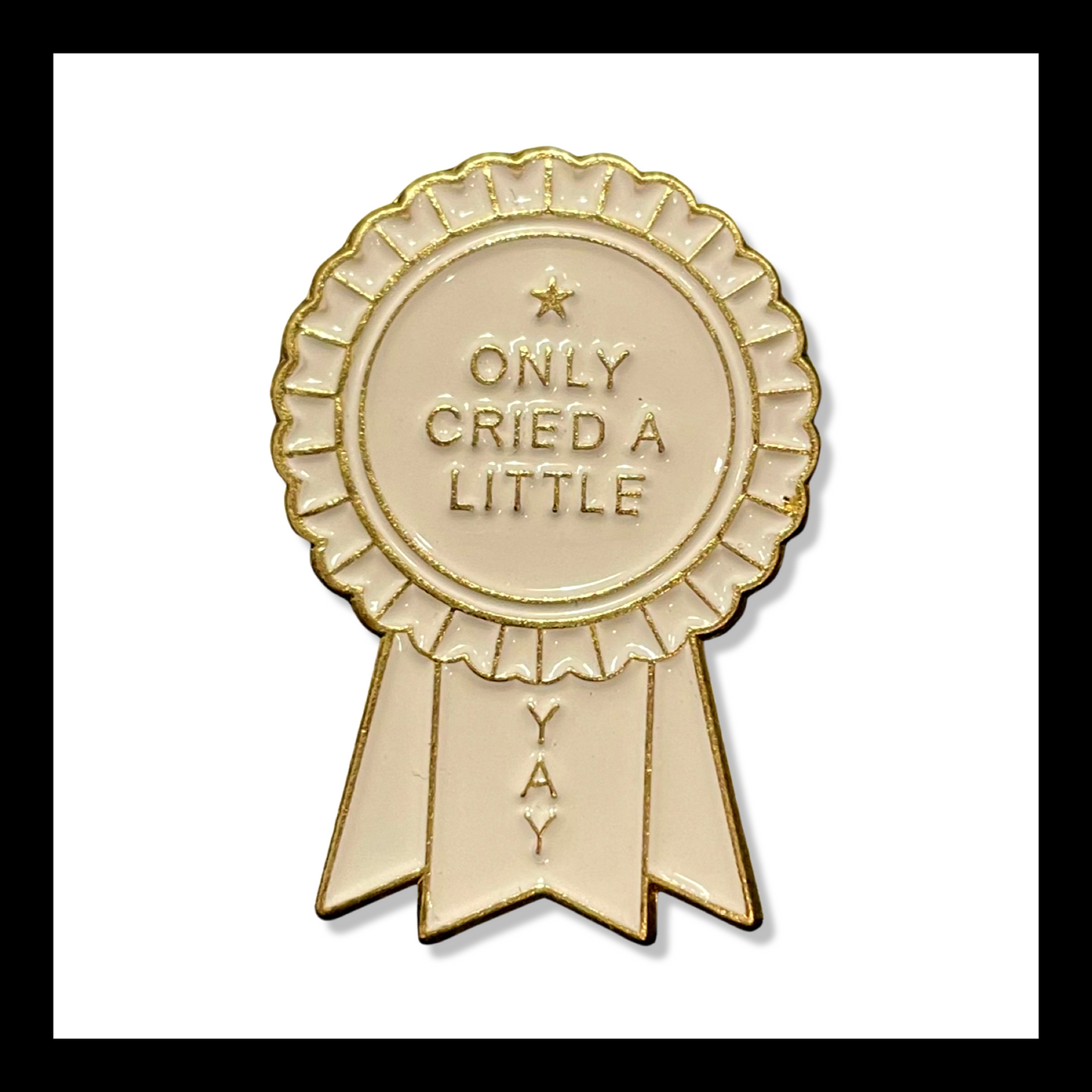 only cried a little | brooch