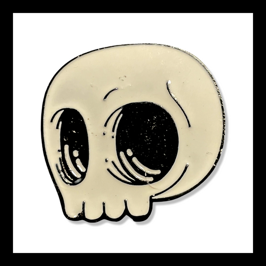 big head skull | brooch