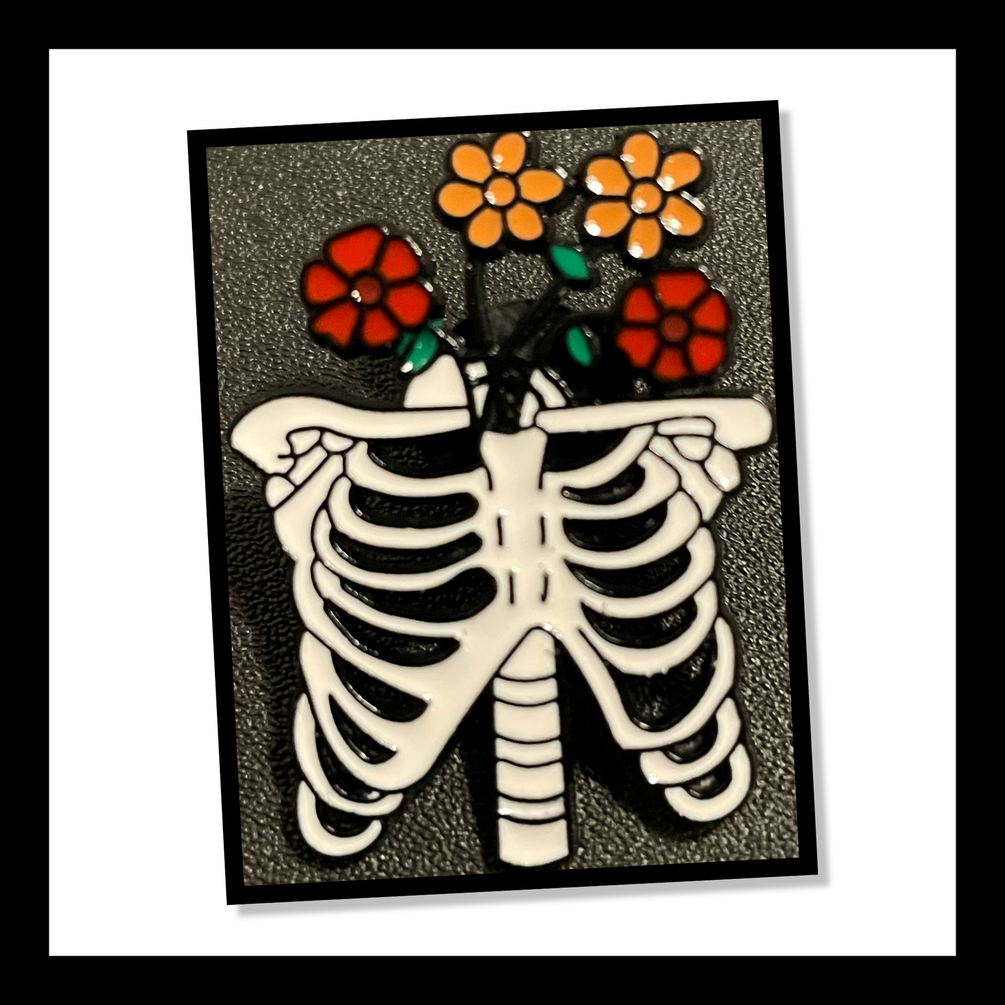 blooming skeleton | brooch