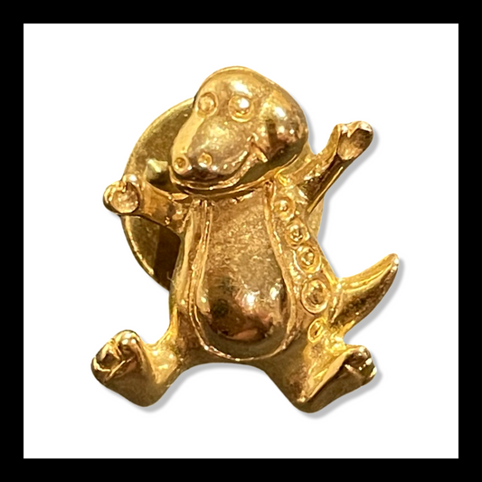 gold vintage Barney brooch | Black Duck Vintage