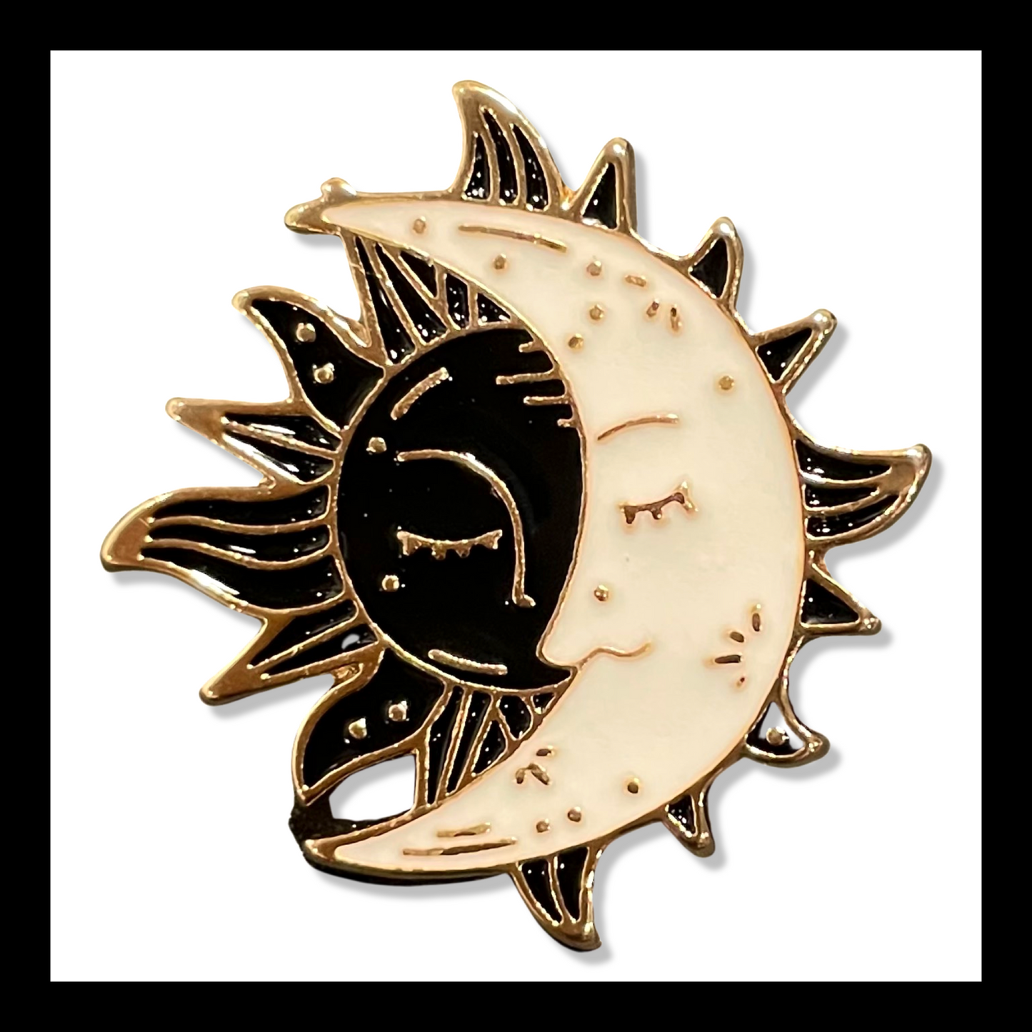 sun + moon | brooch